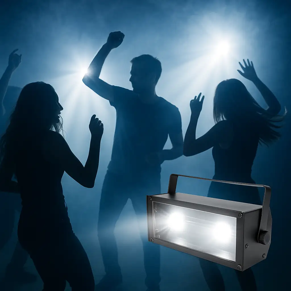 Luz estroboscópica LED para efectos de parpadeo en pistas de baile y eventos