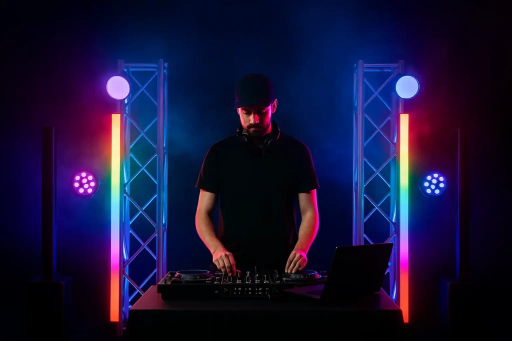 Luces para DJs con iluminación LED y efectos especiales