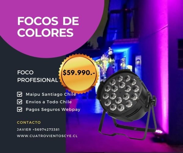 Foco-Led-de-colores-Para-Fiestas-FOCOS-PAR-KING-PROFESIONALES