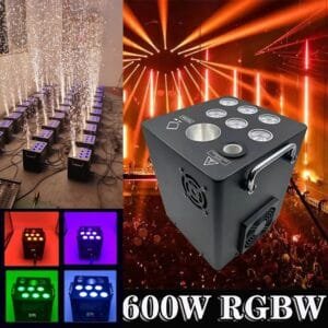 Máquina de chispas fría 600W creando ambiente en evento nocturno