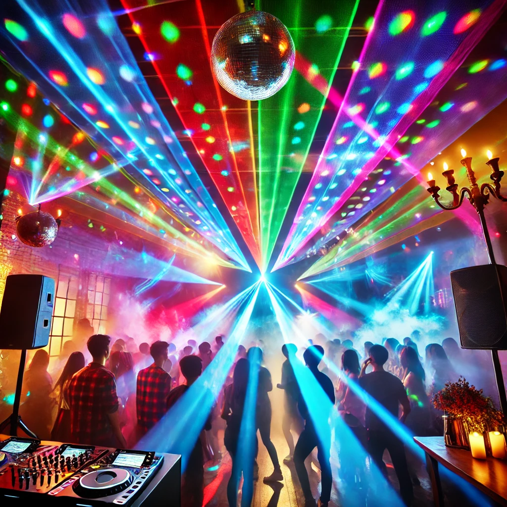 Pack de luces LED multicolores para fiestas, discotecas y eventos especiales