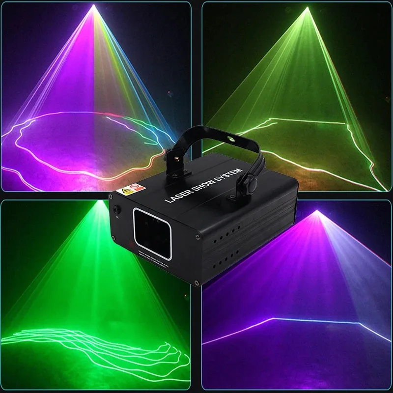プロジェクター laser projector e-lite FINE RGB1000 Láser RGB para Fiestas | Iluminación Automática y por Sonido para