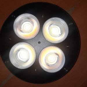 Foco PAR LED Slim COB 4x50W – Carcasa Metálica Profesional Blanco Cálido y Frío