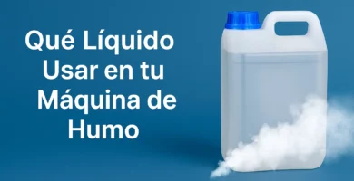 Imagen ilustrativa sobre el tipo de líquido ideal para máquinas de humo en eventos y fiestas