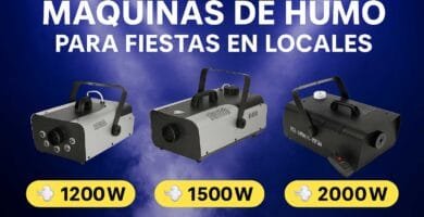 Generador de humo con luces LED para eventos en espacios grandes