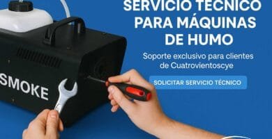 Imagen representativa del servicio técnico especializado en máquinas de humo ofrecido por Cuatrovientoscye en Santiago