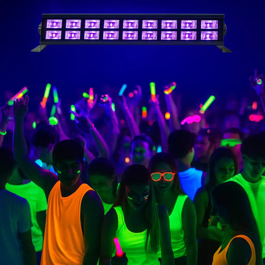 Barra LED UV de alta potencia para fiestas flúor y eventos nocturnos