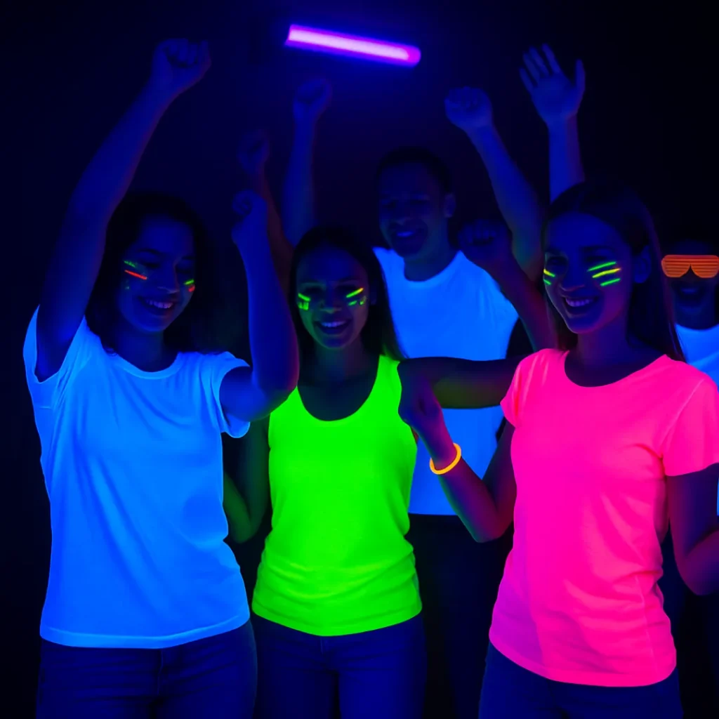 Efectos LED UV reales para fiestas flúor y eventos especiales