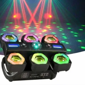 Pulpo Beam SixStorm – Cabeza Móvil LED 6X