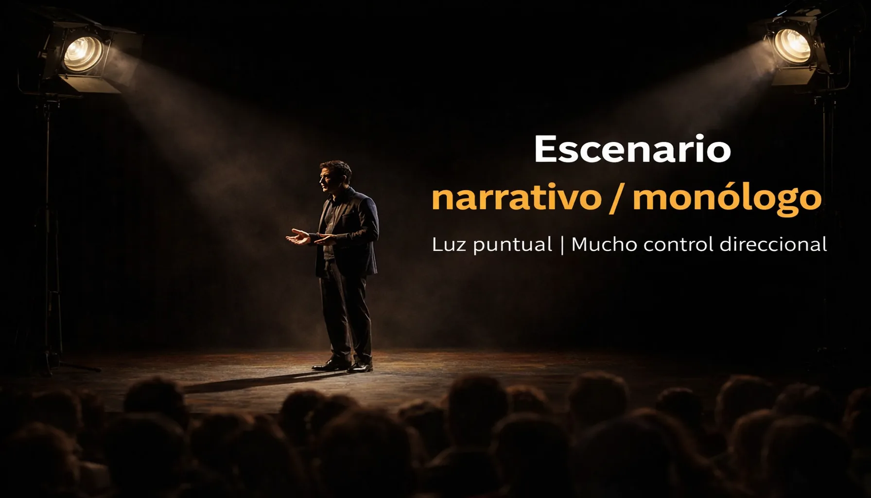 La luz en el teatro y la iluminación teatral escénica para crear atmósferas