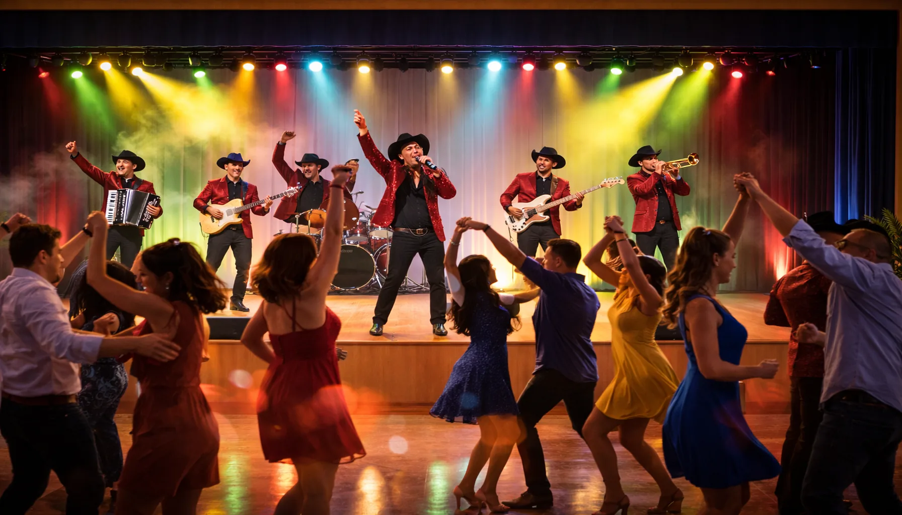 Luces LED para escenarios en salones de eventos, iluminación escénica profesional