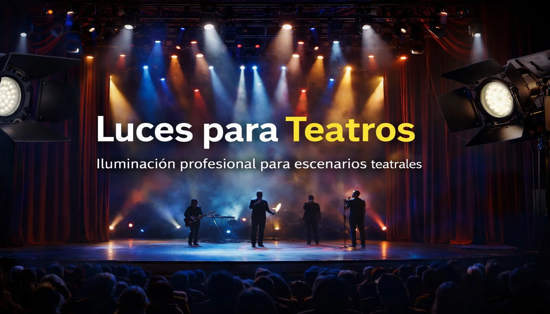 Luces para teatros e iluminación teatral profesional para escenarios
