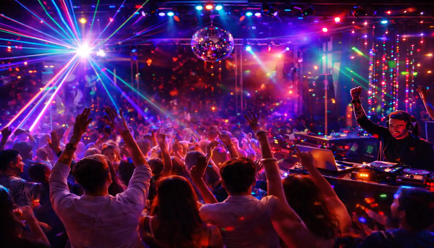 Luces para fiestas y eventos en Chile, iluminación LED profesional para DJs, casas y discotecas