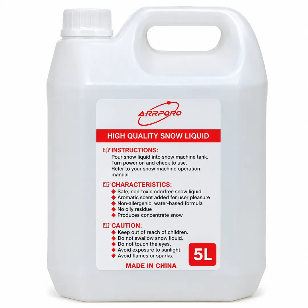 Líquido para máquina de nieve 5 litros para producir nieve artificial en fiestas y eventos