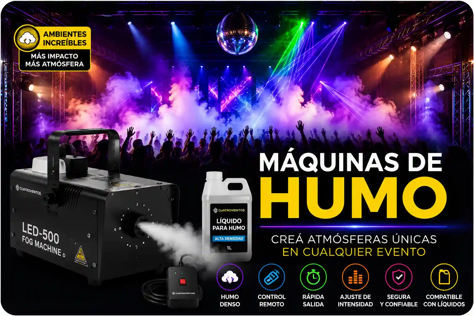 Máquinas de Humo CuatrovientosCYE