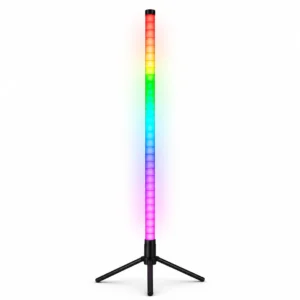 Tubo LED vertical RGB de 1 metro con iluminación por segmentos para bares, pubs, restaurantes, karaokes y espacios decorativos.