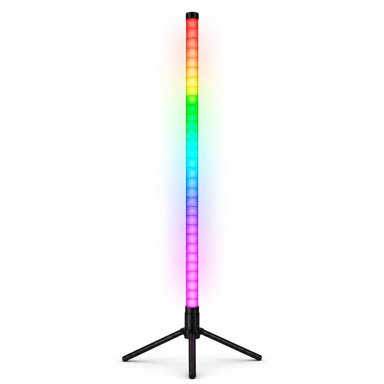 Tubo LED vertical RGB de 1 metro con iluminación por segmentos para bares, pubs, restaurantes, karaokes y espacios decorativos.
