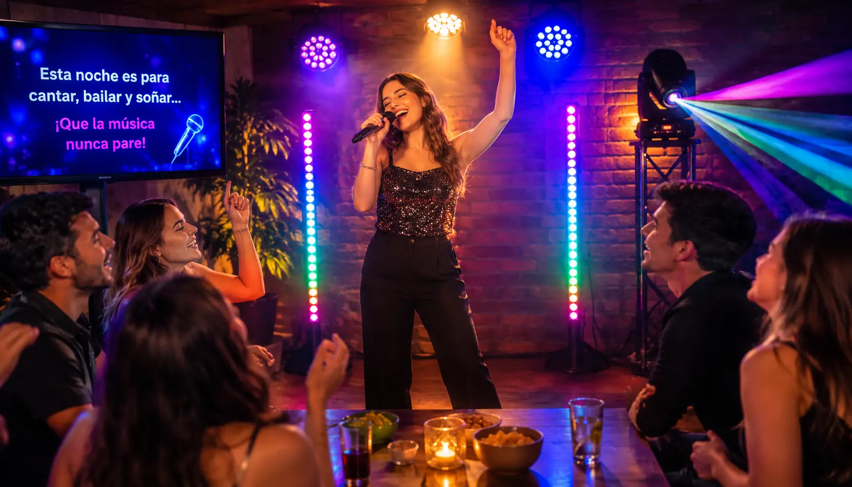 Luces para karaoke