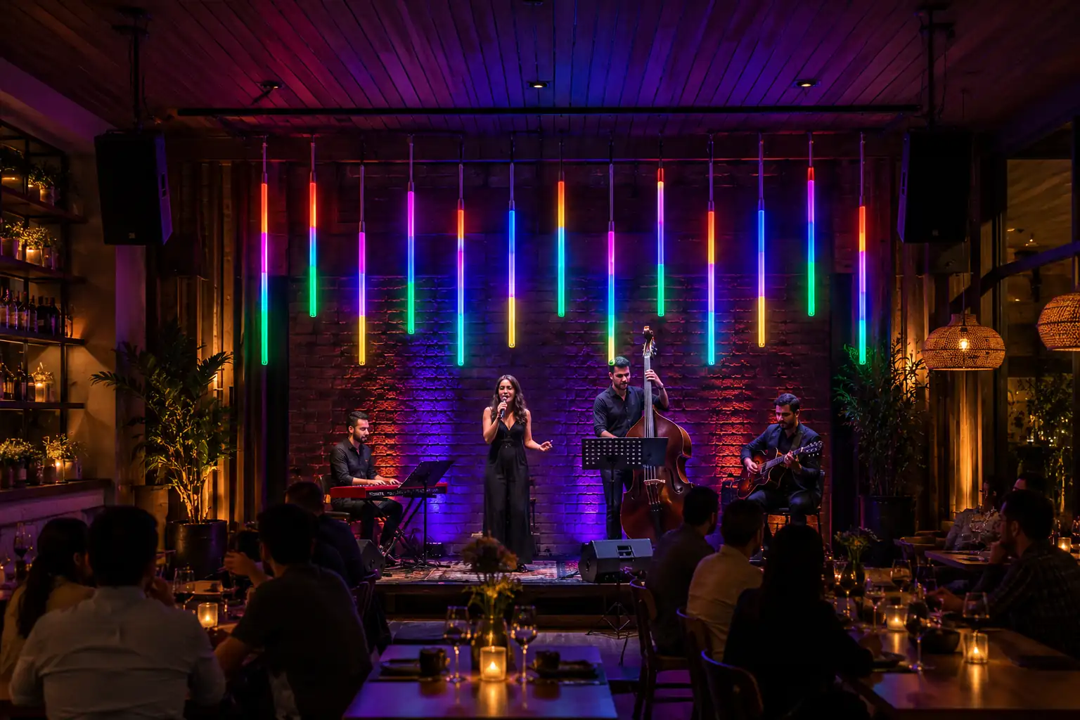 Tubos LED RGB para escenarios y música en vivo